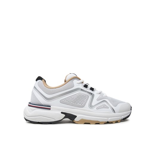 Tommy Hilfiger Sneakersy M Runner Tech Knit FM0FM05109 Biały Tommy Hilfiger 42 MODIVO