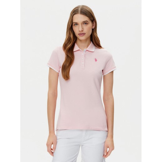 U.S. Polo Assn. Polo WUP0812 Różowy Regular Fit ze sklepu MODIVO w kategorii Bluzki damskie - zdjęcie 182607295