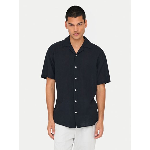 Only & Sons Koszula Caiden 22025116 Czarny Slim Fit ze sklepu MODIVO w kategorii Koszule męskie - zdjęcie 182607305