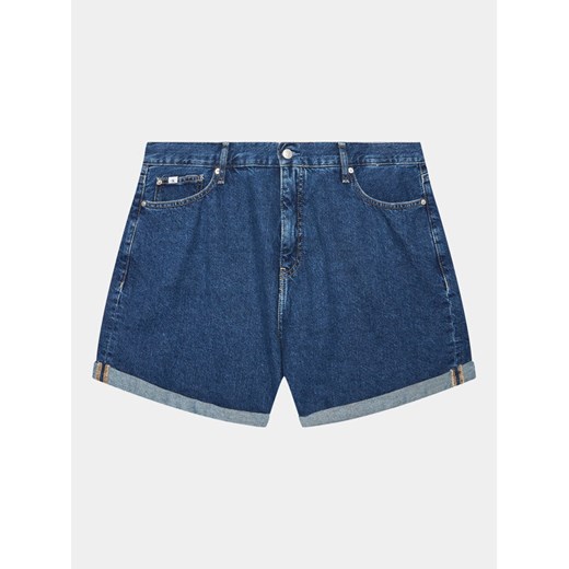 Calvin Klein Jeans Szorty jeansowe J20J221008 Niebieski Regular Fit ze sklepu MODIVO w kategorii Szorty - zdjęcie 182607337