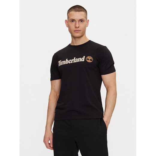 Timberland T-Shirt TB0A5UPQ Czarny Regular Fit ze sklepu MODIVO w kategorii T-shirty męskie - zdjęcie 182607357