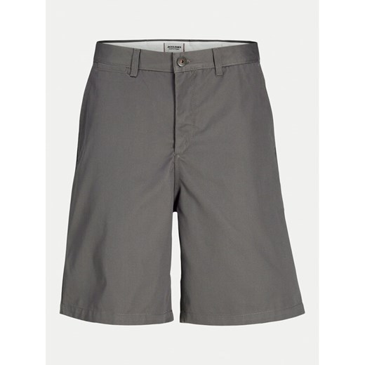 Jack&Jones Junior Szorty materiałowe Karl 12269911 Szary Loose Fit ze sklepu MODIVO w kategorii Spodenki chłopięce - zdjęcie 182607379