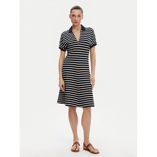Tommy Hilfiger Sukienka codzienna WW0WW44513 Granatowy Regular Fit ze sklepu MODIVO w kategorii Sukienki - zdjęcie 182607399