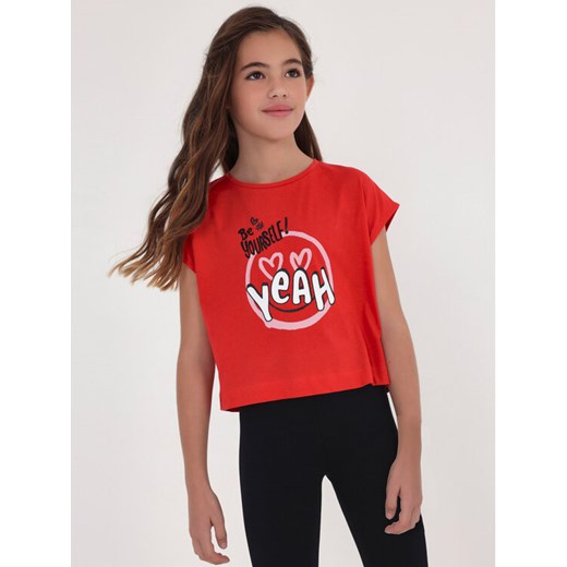 Mayoral T-Shirt 6053 Czerwony ze sklepu MODIVO w kategorii Bluzki dziewczęce - zdjęcie 182607466