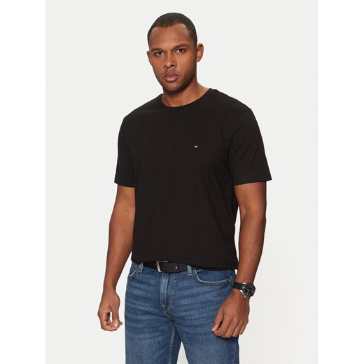 Tommy Hilfiger T-Shirt Essential MW0MW37267 Czarny Regular Fit ze sklepu MODIVO w kategorii T-shirty męskie - zdjęcie 182607475