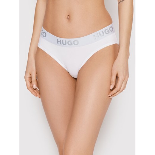 Hugo Figi klasyczne Brief Sporty Logo 50469643 Biały ze sklepu MODIVO w kategorii Majtki damskie - zdjęcie 182607559