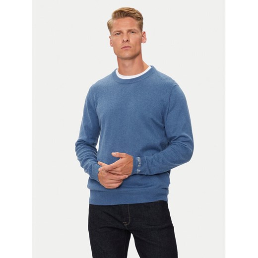 Pepe Jeans Sweter New Andre PM702469 Niebieski Regular Fit ze sklepu MODIVO w kategorii Swetry męskie - zdjęcie 182607607