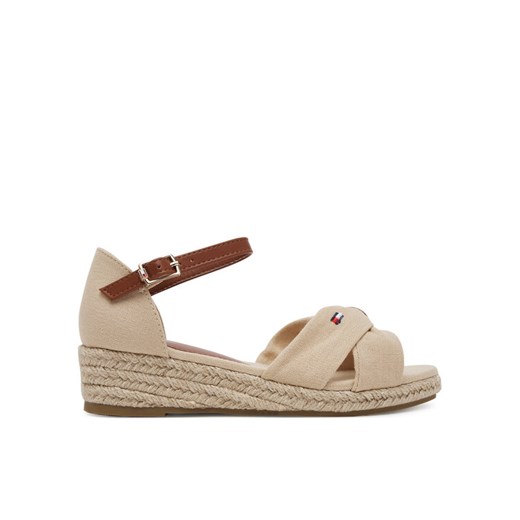 Tommy Hilfiger Espadryle T3A7-33801-0048 M Beżowy ze sklepu MODIVO w kategorii Sandały dziecięce - zdjęcie 182607617