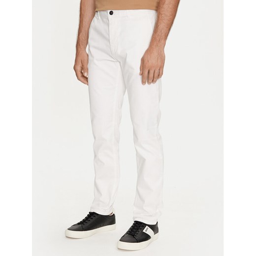 Boss Chinosy Chino_Slim 50510933 Beżowy Slim Fit ze sklepu MODIVO w kategorii Spodnie męskie - zdjęcie 182607645