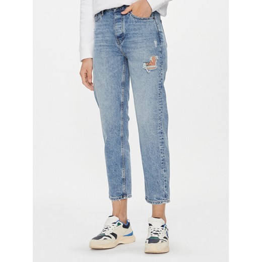 Tommy Hilfiger Jeansy Classic WW0WW39626 Niebieski Straight Fit ze sklepu MODIVO w kategorii Jeansy damskie - zdjęcie 182607655