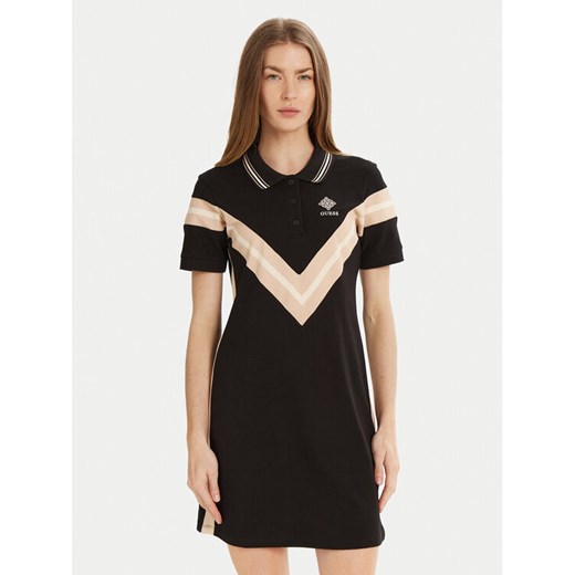 Guess Sukienka codzienna V5RK00 KCOK1 Czarny Regular Fit ze sklepu MODIVO w kategorii Sukienki - zdjęcie 182607836