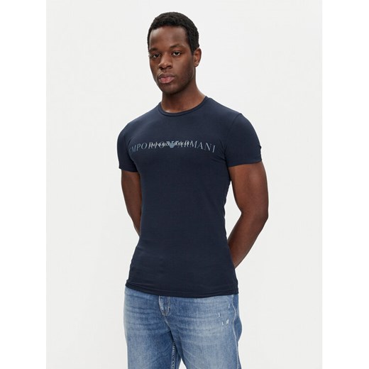 Emporio Armani Underwear T-Shirt 111035 4F729 00135 Granatowy Slim Fit ze sklepu MODIVO w kategorii T-shirty męskie - zdjęcie 182607986