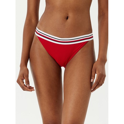 Tommy Hilfiger Dół od bikini UW0UW05829 Czerwony ze sklepu MODIVO w kategorii Stroje kąpielowe - zdjęcie 182607988