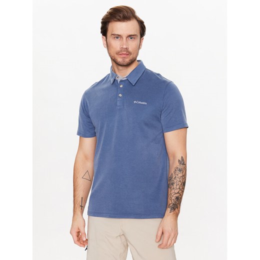 Columbia Polo Melson Point 1772721 Niebieski Regular Fit ze sklepu MODIVO w kategorii T-shirty męskie - zdjęcie 182608007