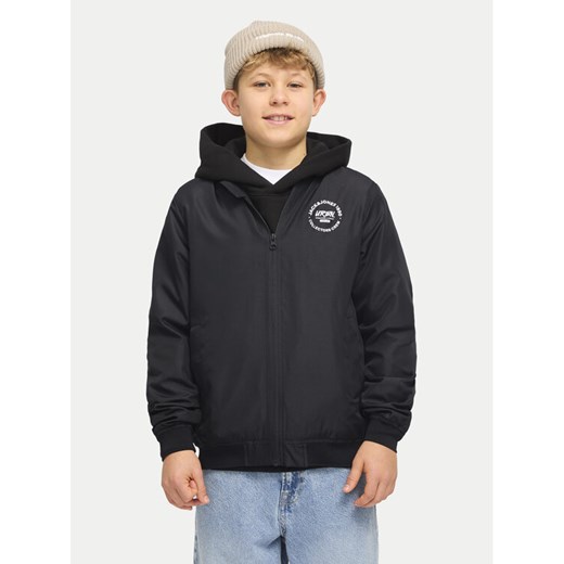 Jack&Jones Junior Kurtka bomber Zack 12269155 Czarny Regular Fit ze sklepu MODIVO w kategorii Kurtki chłopięce - zdjęcie 182608017