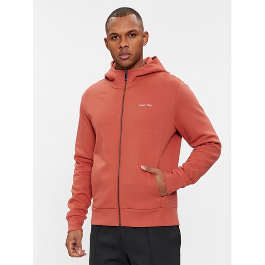 Calvin Klein Bluza Micro Logo K10K112752 Pomarańczowy Regular Fit ze sklepu MODIVO w kategorii Bluzy męskie - zdjęcie 182608048