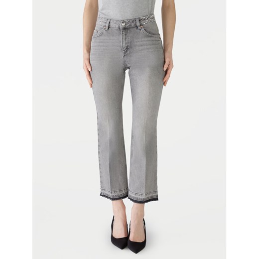 OUI Jeansy 89314 1345707 Szary Regular Fit ze sklepu MODIVO w kategorii Jeansy damskie - zdjęcie 182608077
