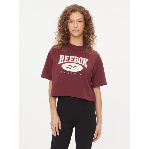 Reebok T-Shirt Classics Big Logo IL4638 Czerwony Regular Fit ze sklepu MODIVO w kategorii Bluzki damskie - zdjęcie 182608128
