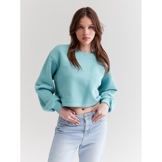 Americanos Bluza Utah Niebieski Cropped Fit ze sklepu MODIVO w kategorii Bluzy damskie - zdjęcie 182608195