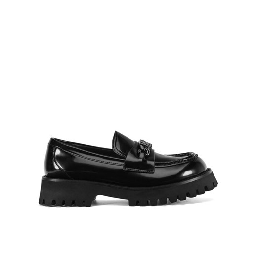 Badura Loafersy LINDA-WGA3313-1Z Czarny ze sklepu MODIVO w kategorii Lordsy damskie - zdjęcie 182608247