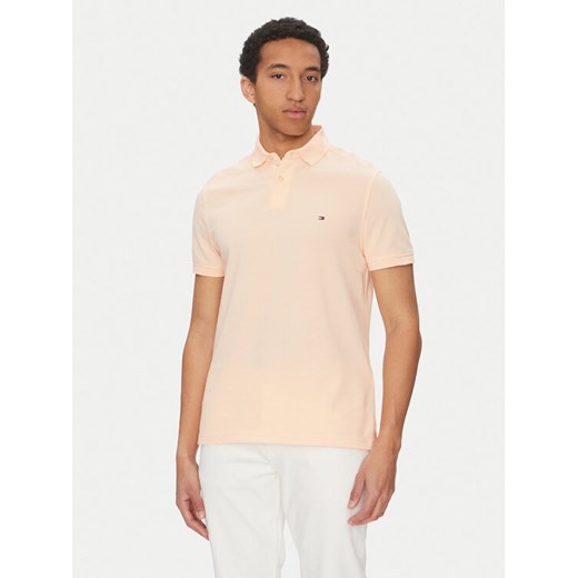 Tommy Hilfiger Polo 1985 MW0MW17770 Koralowy Regular Fit ze sklepu MODIVO w kategorii T-shirty męskie - zdjęcie 182608276