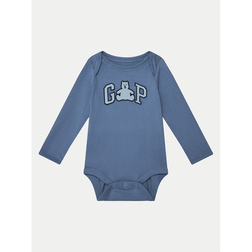 Gap Body 627607 Niebieski Regular Fit ze sklepu MODIVO w kategorii Body niemowlęce - zdjęcie 182608286