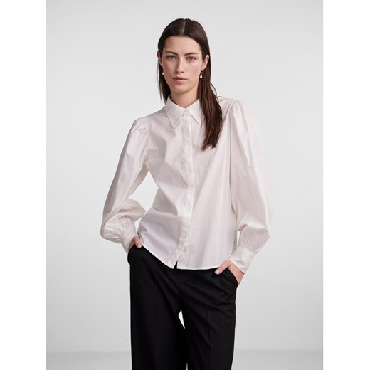 YAS Koszula 26030881 Biały Regular Fit ze sklepu MODIVO w kategorii Koszule damskie - zdjęcie 182608389