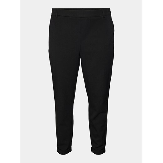 Vero Moda Curve Chinosy Maya 10246292 Czarny Regular Fit ze sklepu MODIVO w kategorii Spodnie damskie - zdjęcie 182608417