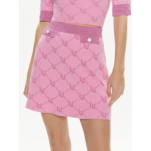 Liu Jo Spódnica mini MA4216 MA49I Różowy Slim Fit ze sklepu MODIVO w kategorii Spódnice - zdjęcie 182608459