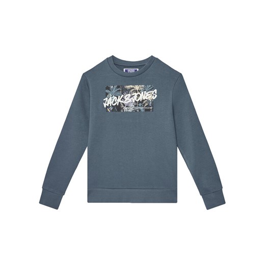 Jack&Jones Junior Bluza Hawaii 12269863 Niebieski Regular Fit ze sklepu MODIVO w kategorii Bluzy chłopięce - zdjęcie 182608469