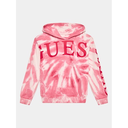 Guess Bluza J3YQ01 KA6R3 Różowy Loose Fit ze sklepu MODIVO w kategorii Bluzy dziewczęce - zdjęcie 182608476