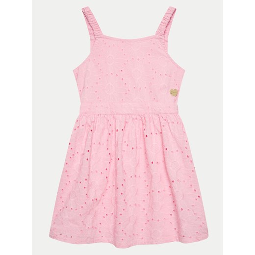 Guess Sukienka elegancka J4GK22 WG5N0 Różowy Regular Fit ze sklepu MODIVO w kategorii Sukienki dziewczęce - zdjęcie 182608477