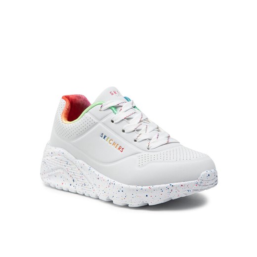 Skechers Sneakersy Rainbow Speckle 310456L/WMLT Biały ze sklepu MODIVO w kategorii Buty sportowe dziecięce - zdjęcie 182608505