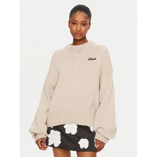 ROTATE Sweter 1133772313 Beżowy Regular Fit ze sklepu MODIVO w kategorii Swetry damskie - zdjęcie 182608527