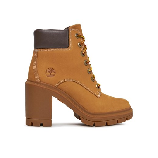 Timberland Botki Allington Heights 6In TB0A5Y5R2311 Brązowy ze sklepu MODIVO w kategorii Workery damskie - zdjęcie 182608556