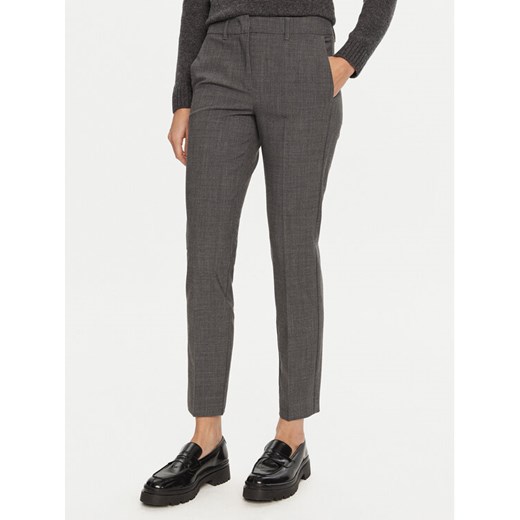 Marella Spodnie materiałowe Gerona 2423136052 Szary Straight Fit ze sklepu MODIVO w kategorii Spodnie damskie - zdjęcie 182608588