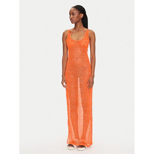 Guess Sukienka plażowa E5GK01 KCR20 Pomarańczowy Bodycon Fit Guess XL MODIVO