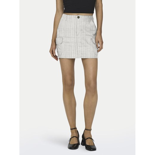ONLY Spódnica mini Malfy-Caro 15310982 Biały Regular Fit ze sklepu MODIVO w kategorii Spódnice - zdjęcie 182608638