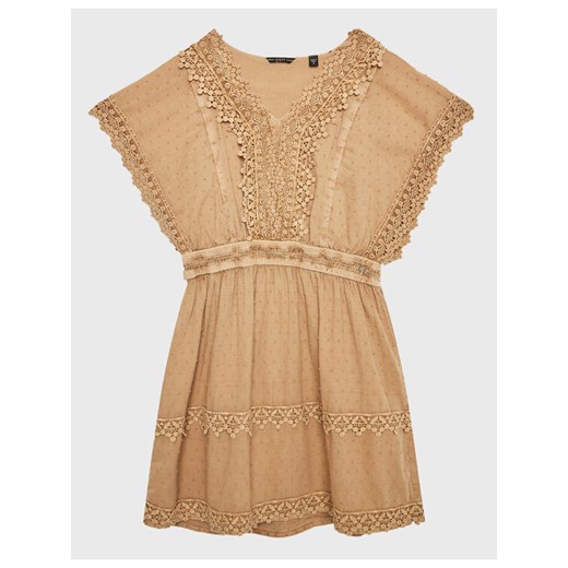 Guess Sukienka codzienna J3GK41 WFDN0 Brązowy Regular Fit ze sklepu MODIVO w kategorii Sukienki dziewczęce - zdjęcie 182608656