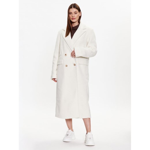 Gina Tricot Płaszcz przejściowy Marie 19200 Écru Regular Fit ze sklepu MODIVO w kategorii Płaszcze damskie - zdjęcie 182608657