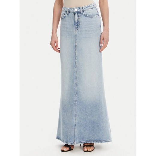 Guess Spódnica jeansowa W5GD83 D5B96 Niebieski Regular Fit ze sklepu MODIVO w kategorii Spódnice - zdjęcie 182608705