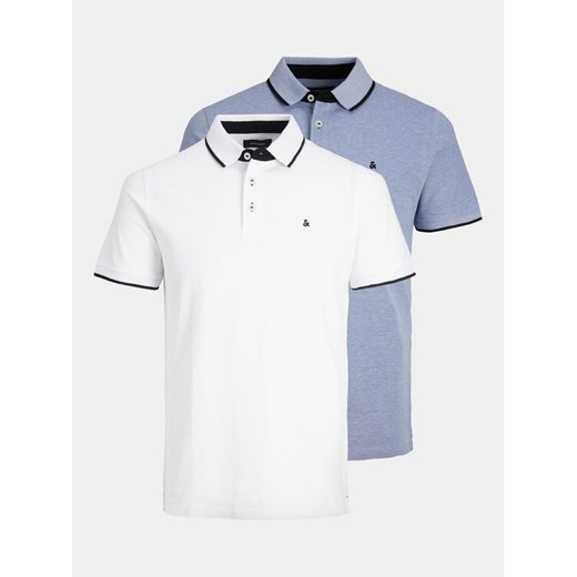 Jack&Jones Komplet 2 koszulek polo Paulos 12191216 Kolorowy Slim Fit ze sklepu MODIVO w kategorii T-shirty męskie - zdjęcie 182608709