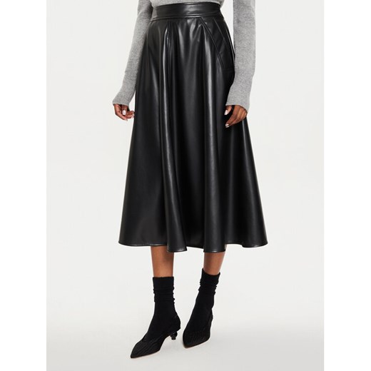 Marella Spódnica z imitacji skóry Lepanto 2423776024 Czarny Regular Fit ze sklepu MODIVO w kategorii Spódnice - zdjęcie 182608766