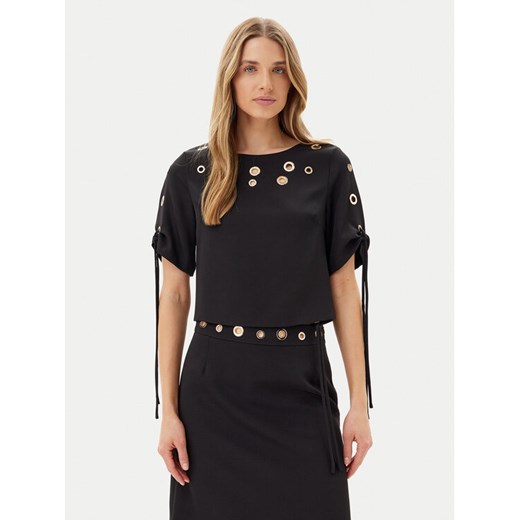 ARTIGLI Bluzka ACBL000743 Czarny Regular Fit ze sklepu MODIVO w kategorii Bluzki damskie - zdjęcie 182608918