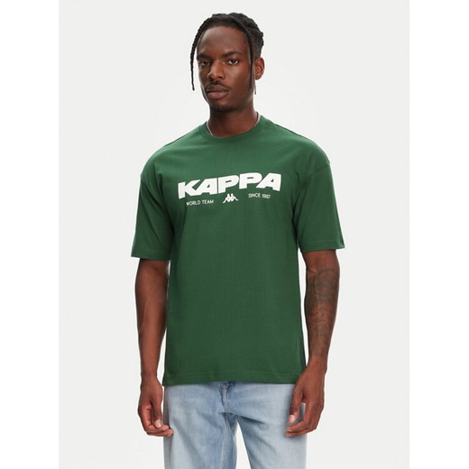 Kappa T-Shirt Nhisso 351S5MW Zielony Regular Fit ze sklepu MODIVO w kategorii T-shirty męskie - zdjęcie 182608938