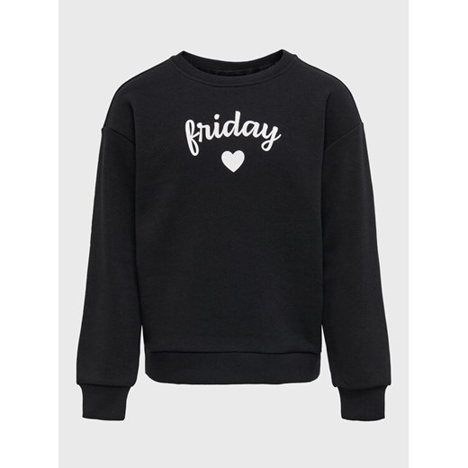 Kids ONLY Bluza Weekday 15271381 Czarny Regular Fit ze sklepu MODIVO w kategorii Bluzy dziewczęce - zdjęcie 182608957