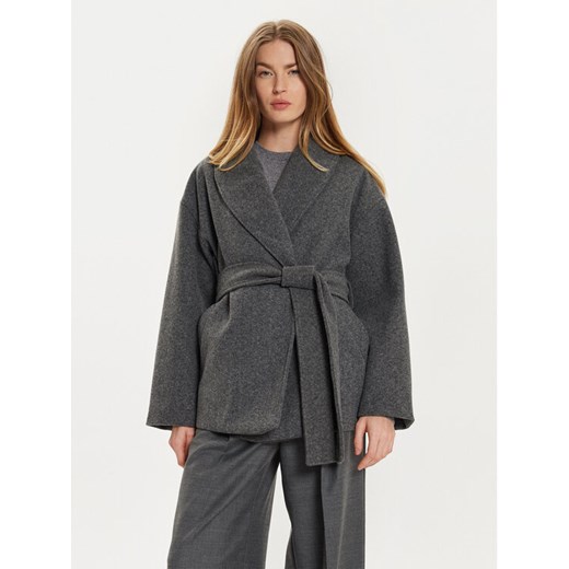 Gina Tricot Kurtka przejściowa 22988 Szary Regular Fit ze sklepu MODIVO w kategorii Kurtki damskie - zdjęcie 182608958