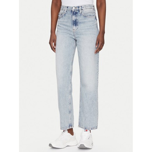 Tommy Jeans Jeansy Layla DW0DW20593 Niebieski Straight Fit ze sklepu MODIVO w kategorii Jeansy damskie - zdjęcie 182608968