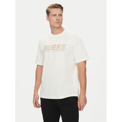 Guess T-Shirt Z5RI10 I3Z14 Biały Regular Fit ze sklepu MODIVO w kategorii T-shirty męskie - zdjęcie 182609058