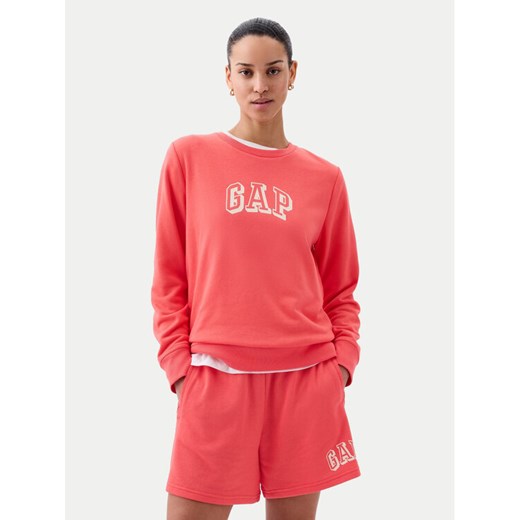 Gap Bluza 885586-00 Koralowy Regular Fit ze sklepu MODIVO w kategorii Bluzy damskie - zdjęcie 182609079